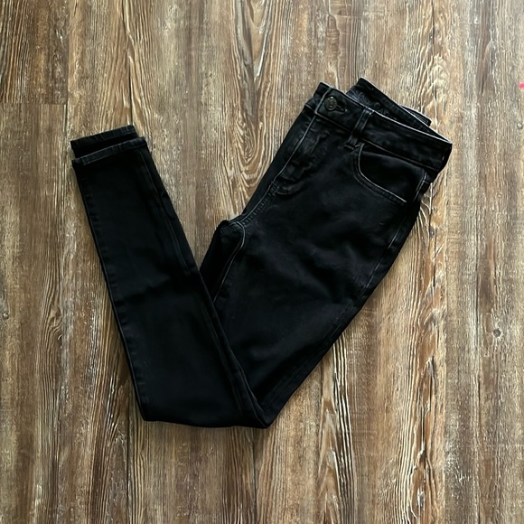 American Eagle Black Dream Stretch High Rise Jegging - Picture 3 of 7